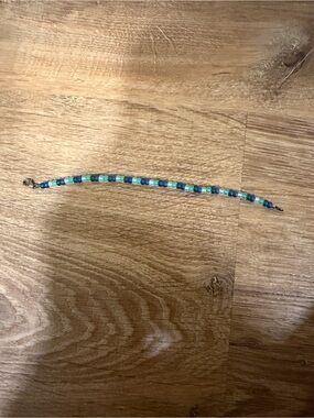Blue Seed Bead Bracelet